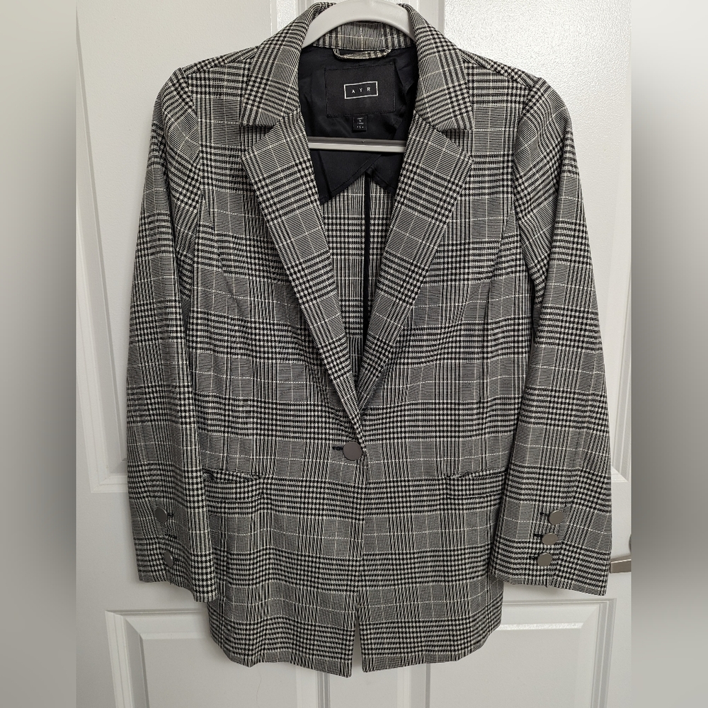 AYR the Reflex Glen plaid blazer